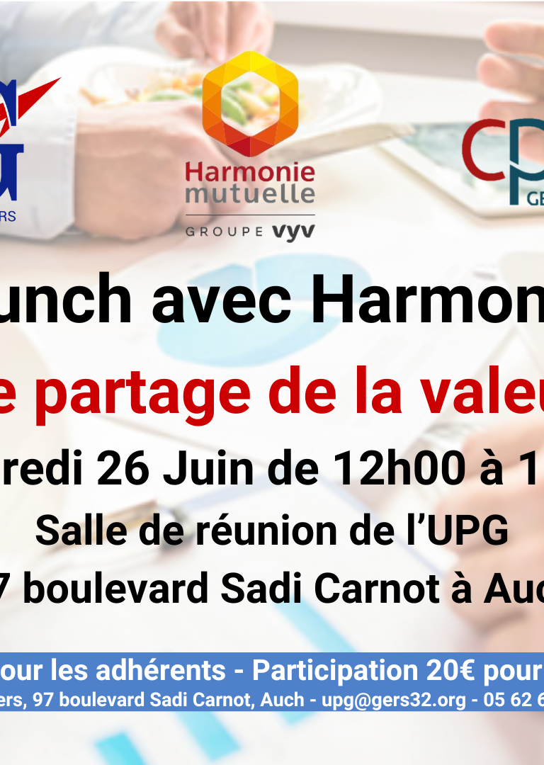 Lunch Harmonie Mutuelle 26 juin × 1080 px